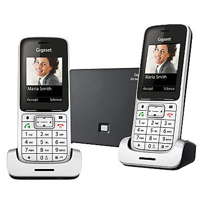 Gigaset SL450A Go Digital Cordless Bluetooth Telephone with Answering Machine, ECO-DECT, Duo